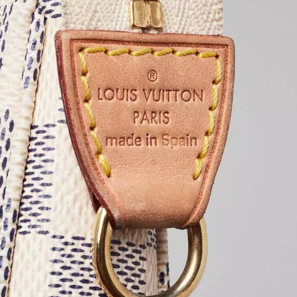 Louis Vuitton Damier Azur Canvas Accessories Pochette NM Bag w/o Strap - Picture 5 of 11